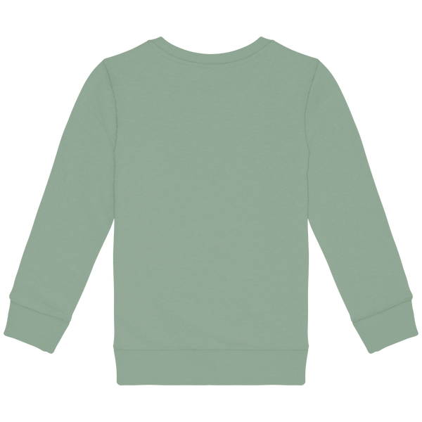 Sweat shirt ecoresponsable col rond enfant dos Sage