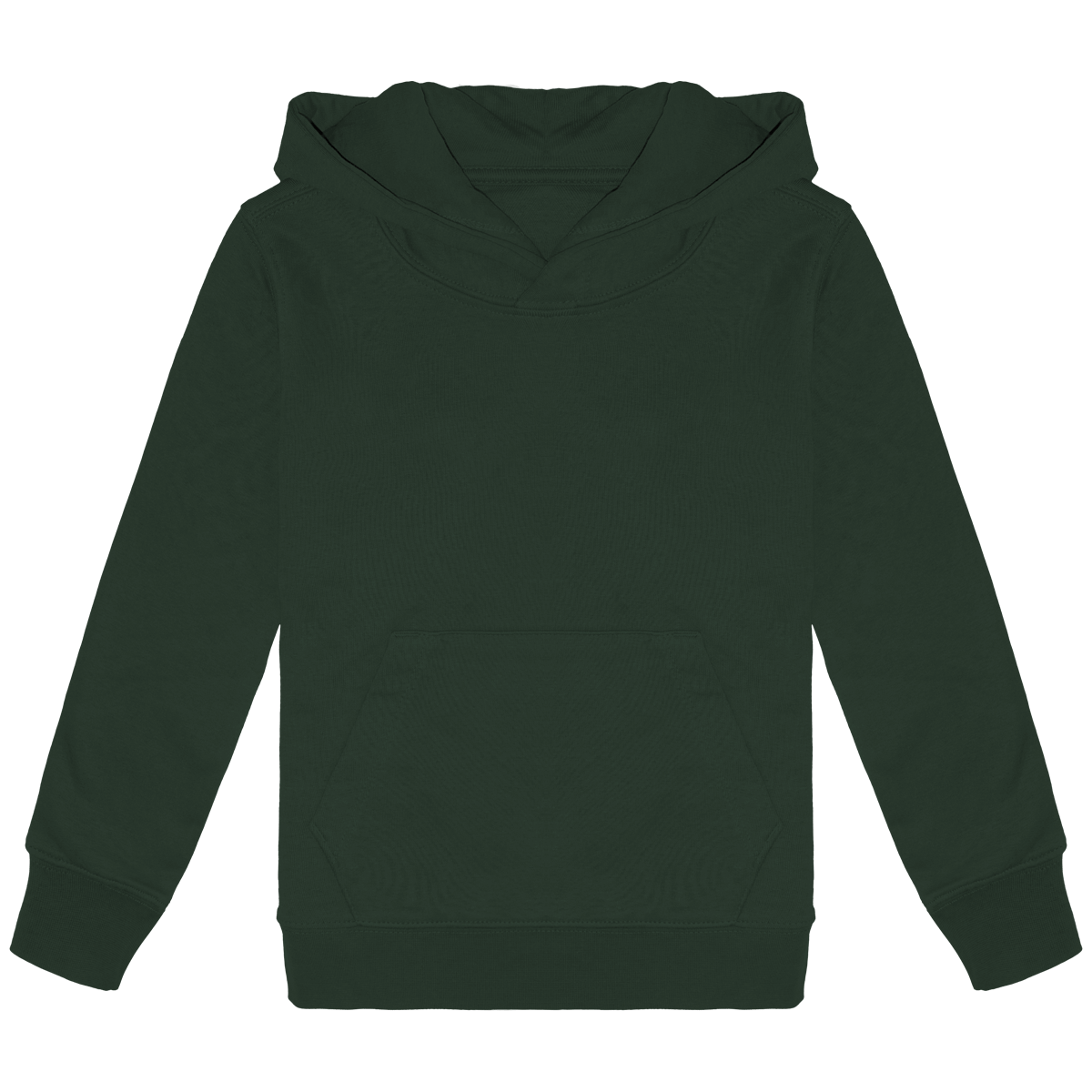 Sweat-Shirt Éco-Responsable À Capuche Enfant | Impression Et Broderie Forest Green