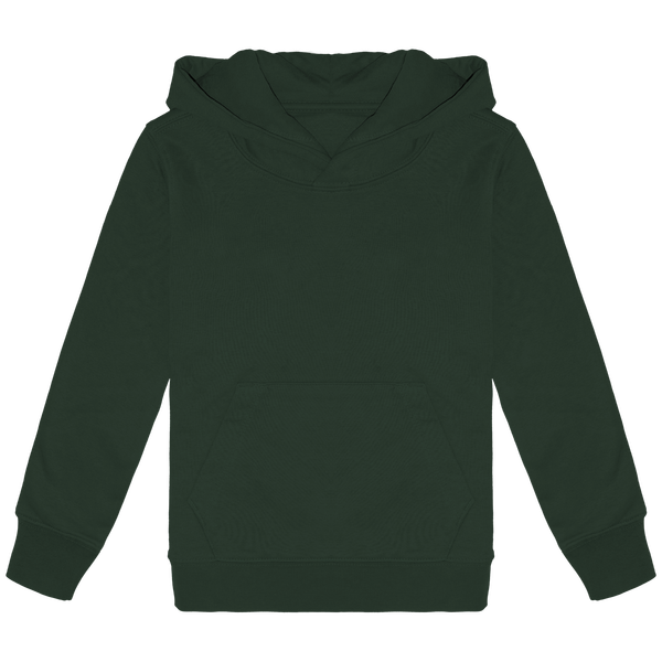 Umweltfreundlicher Kapuzen-Sweatshirt Kind | Druck Und Stickerei Forest Green