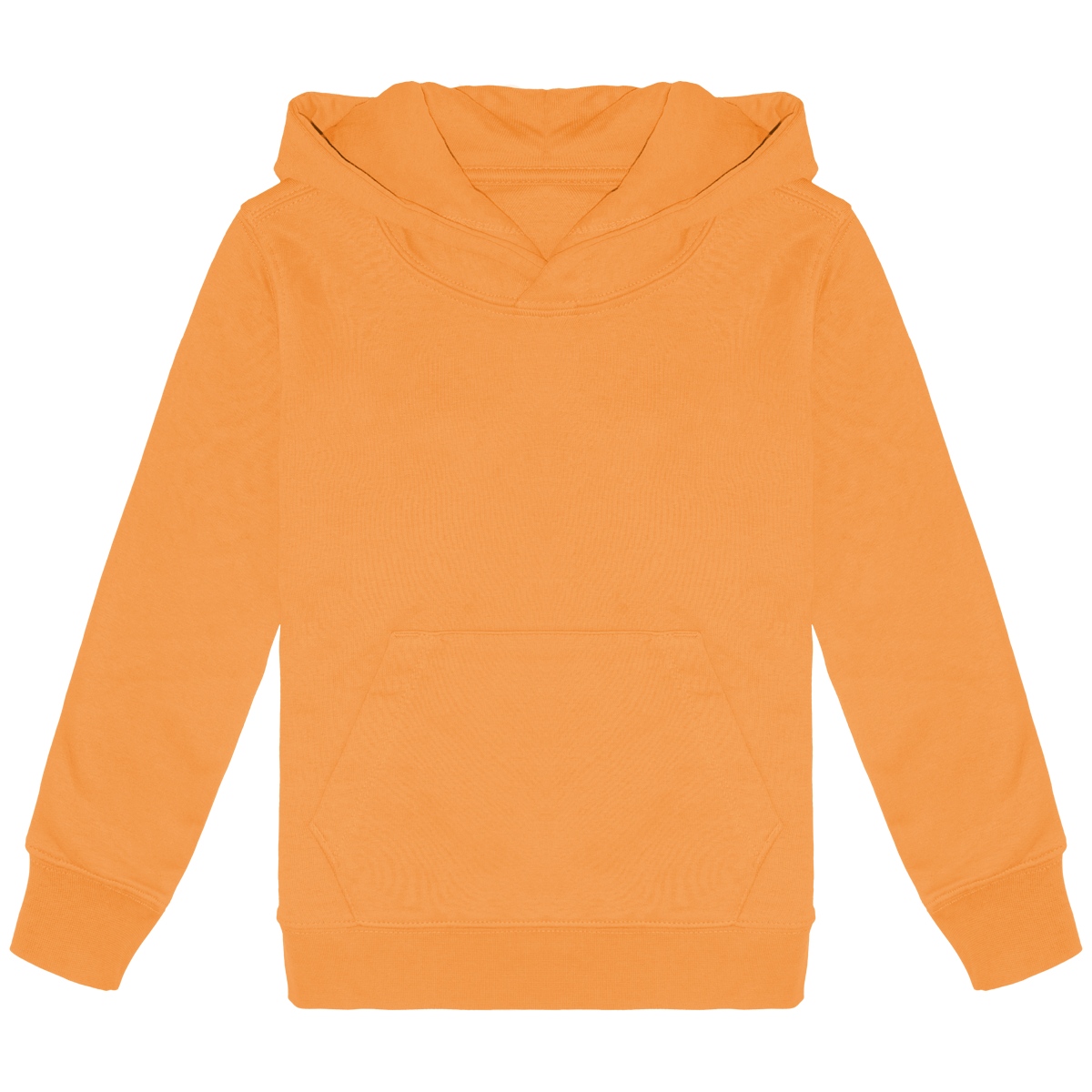 Sweat-Shirt Éco-Responsable À Capuche Enfant | Impression Et Broderie Light Orange