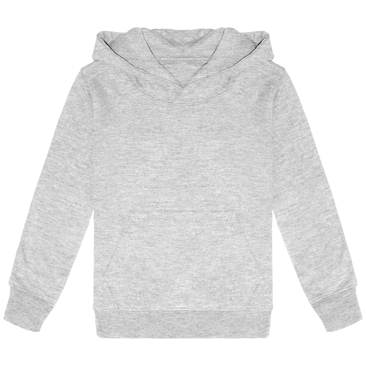 Sweat-Shirt Éco-Responsable À Capuche Enfant | Impression Et Broderie Oxford Grey