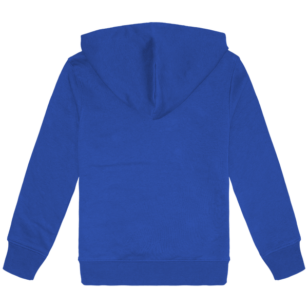 Sweat shirt eco responsable a capuche enfant dos Light Royal Blue