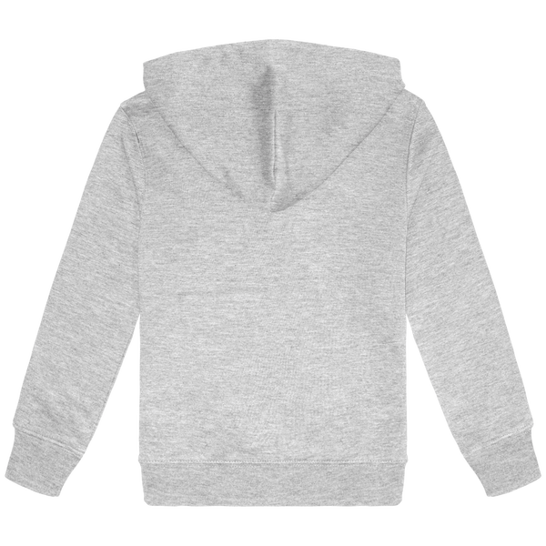 Sweat shirt eco responsable a capuche enfant dos Oxford Grey