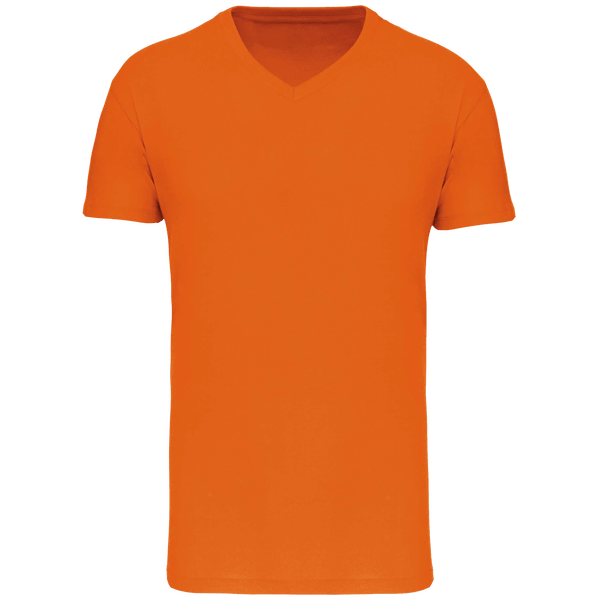 T shirt bio150 col v homme face Orange