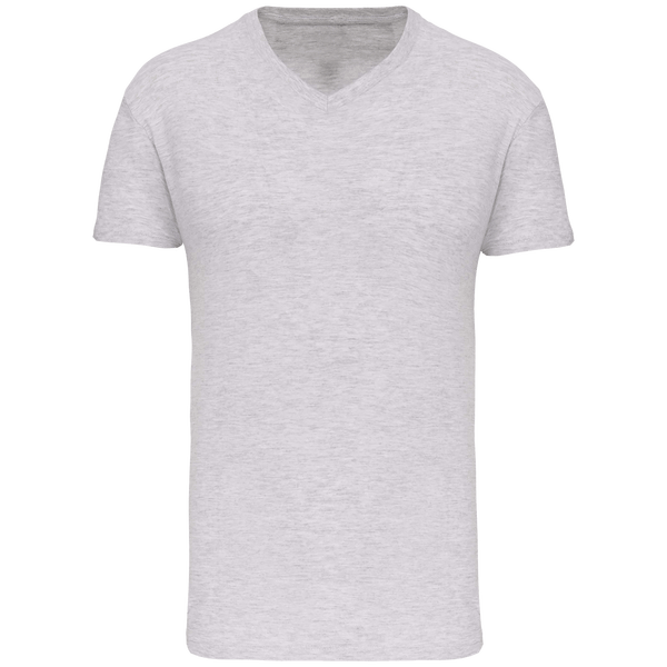 T shirt bio150 col v homme face Ash Heather