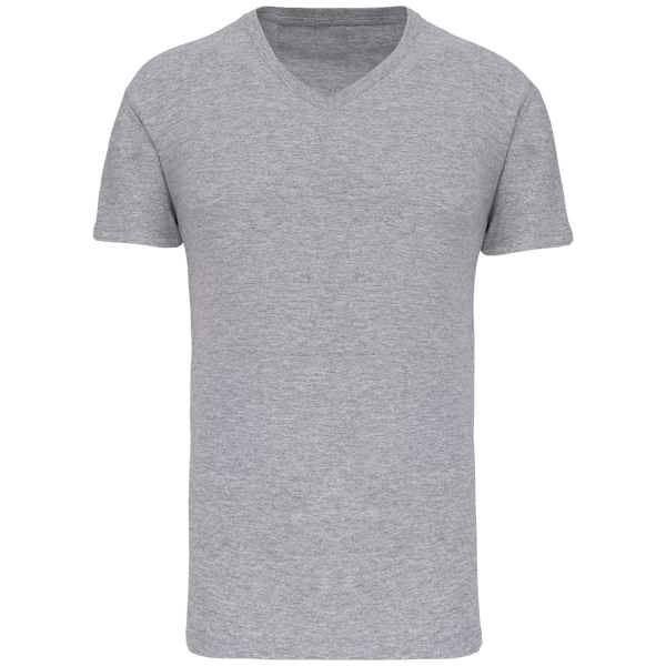 T shirt bio150 col v homme face Oxford Grey