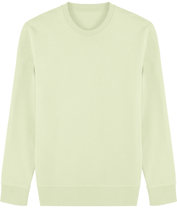 Sweat shirt col rond broderie bouclette plexus Stem Green