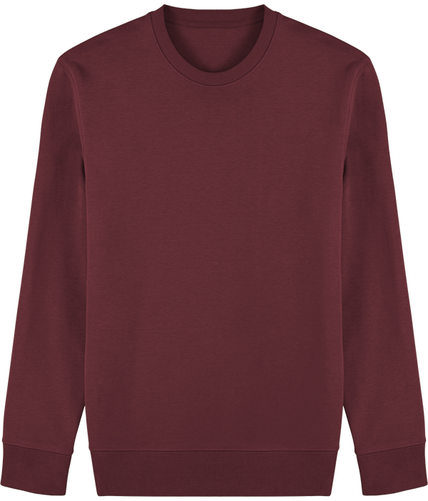 Sweat shirt col rond broderie bouclette plexus Burgundy