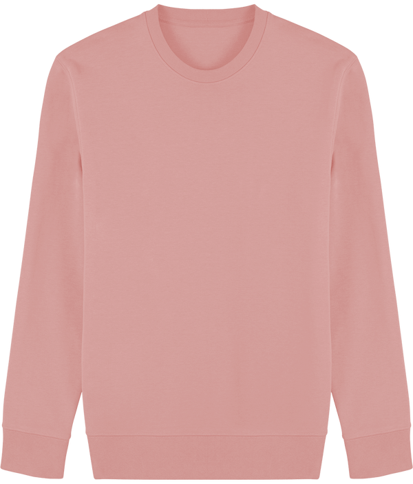 Sweat shirt col rond broderie bouclette plexus Canyon Pink