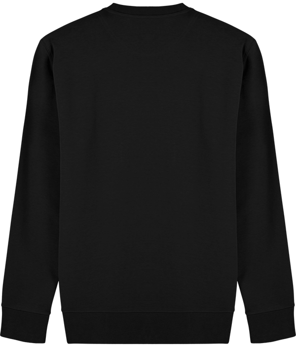 Sweat shirt col rond broderie bouclette dos Black