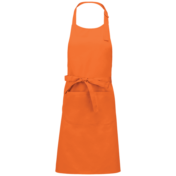 Tablier À Poche En Broderie Bouclette Orange