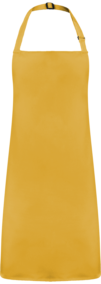 Tablier Sans Poche En Broderie Bouclette Mustard