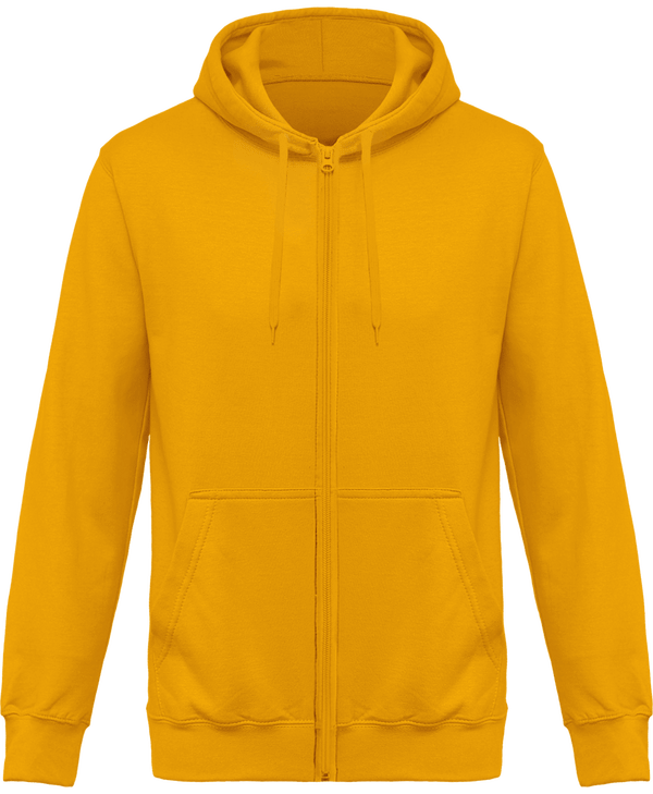 Zip-Up Hooded Sweatshirt Yellow