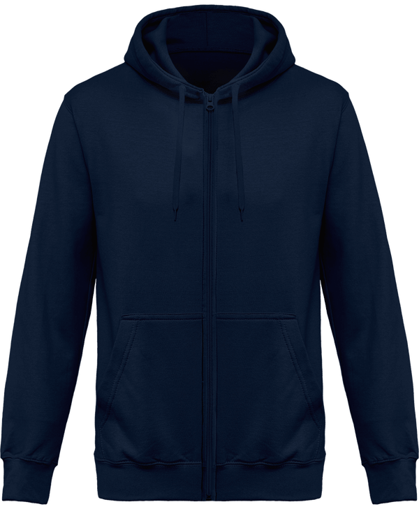 Zip-Up Hooded Sweatshirt Navy