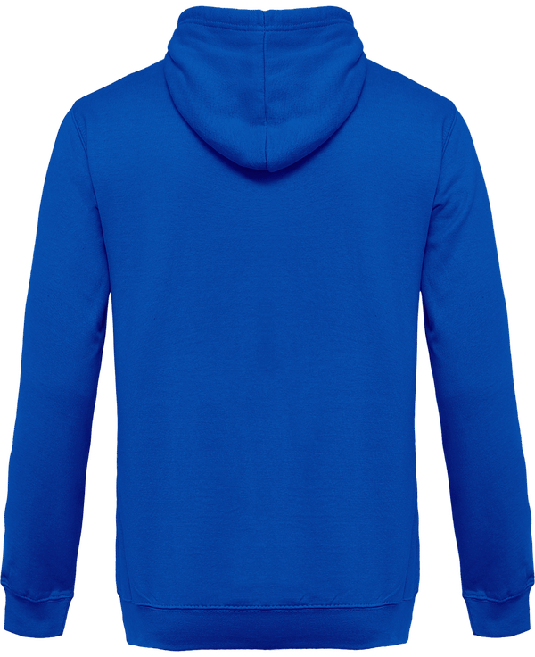 Sweat shirt zippe capuche dos Light Royal Blue