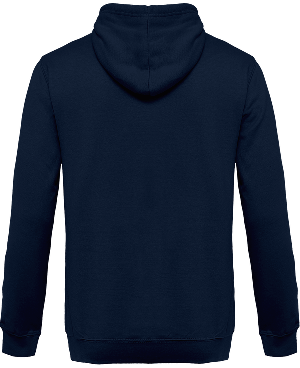 Sweat shirt zippe capuche dos Navy