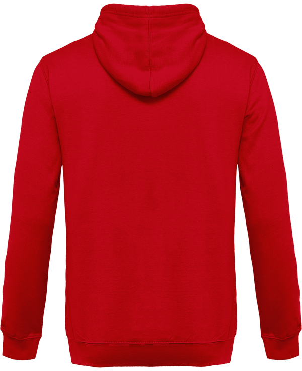 Sweat shirt zippe capuche dos Red