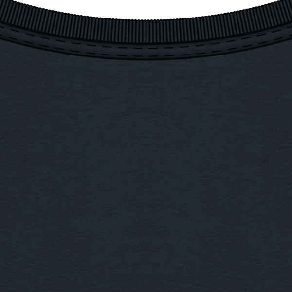 Tee shirt homme moulant stanley feels col Navy