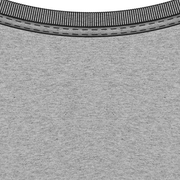 Tee shirt homme moulant stanley feels col Heather Grey