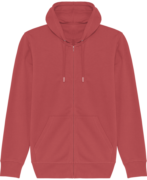Sweat shirt zippe unisexe stanley connector face Carmine Red