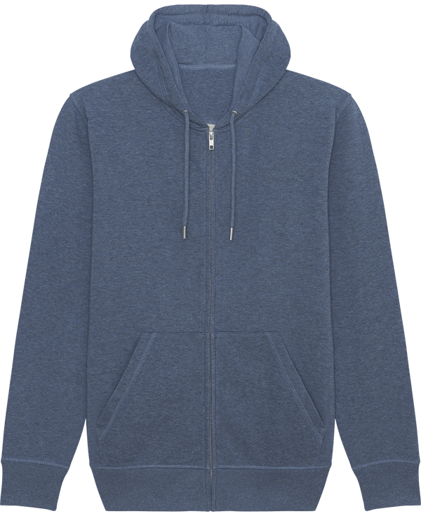 Sweat shirt zippe unisexe stanley connector face Dark Heather Blue