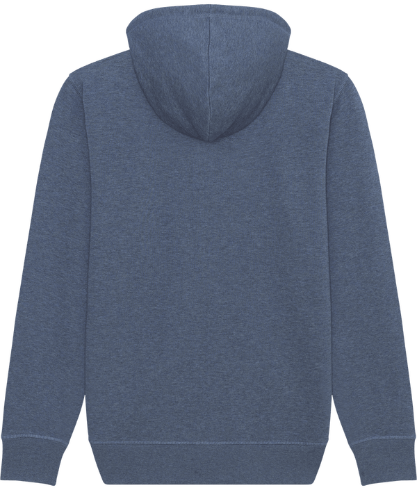Sweat shirt zippe unisexe stanley connector dos Dark Heather Blue