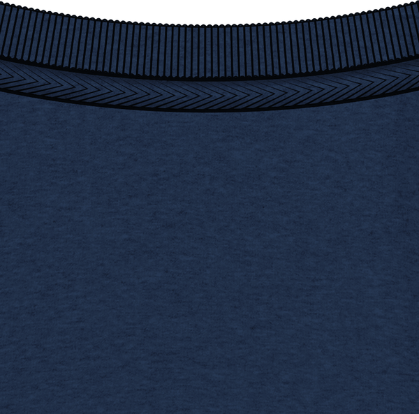 Women crew neck sweatshirt 350g m stella tripster col Black Heather Blue