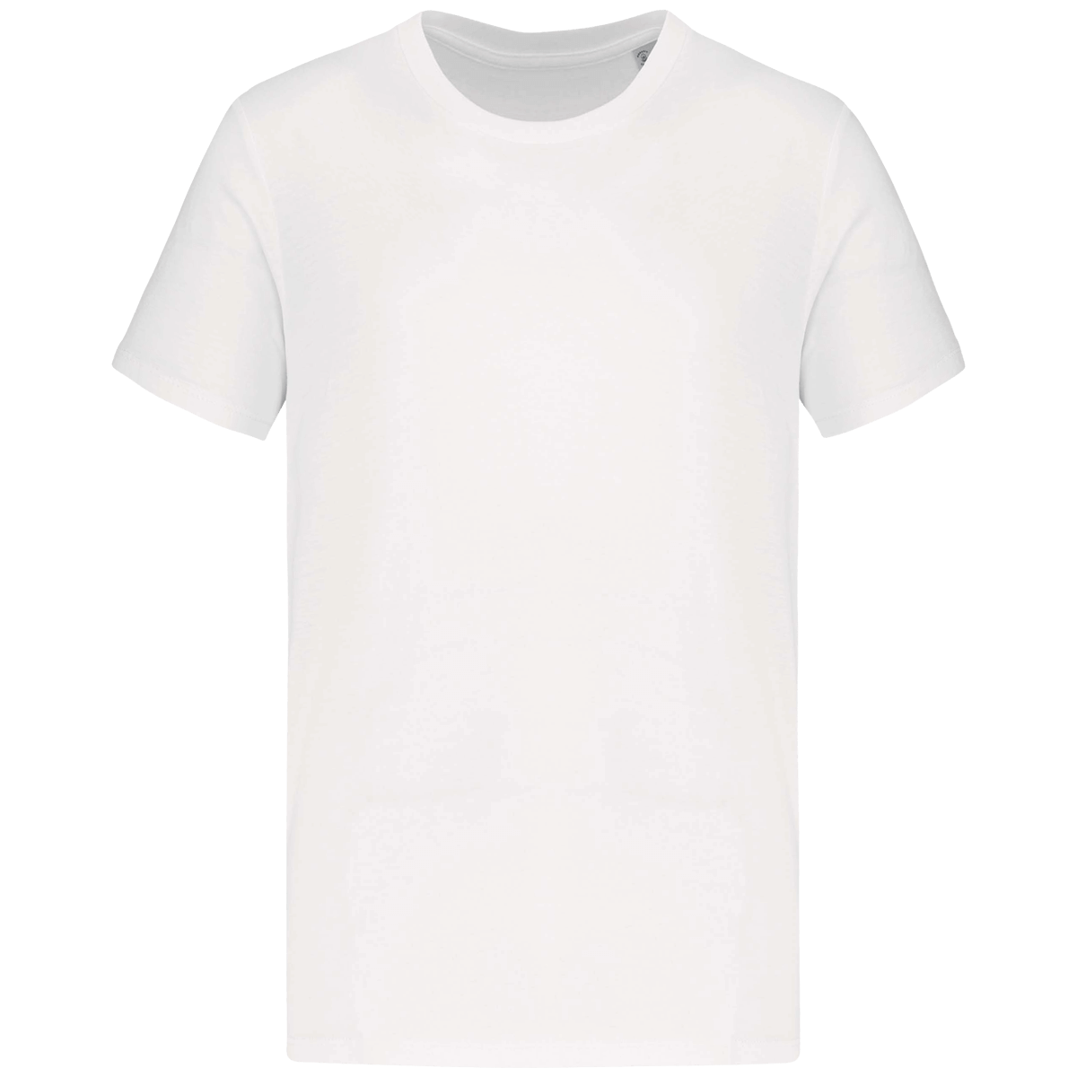 T-Shirt Manches Courtes Unisexe Bio | 100 % Coton Bio | Impression Et Broderie White