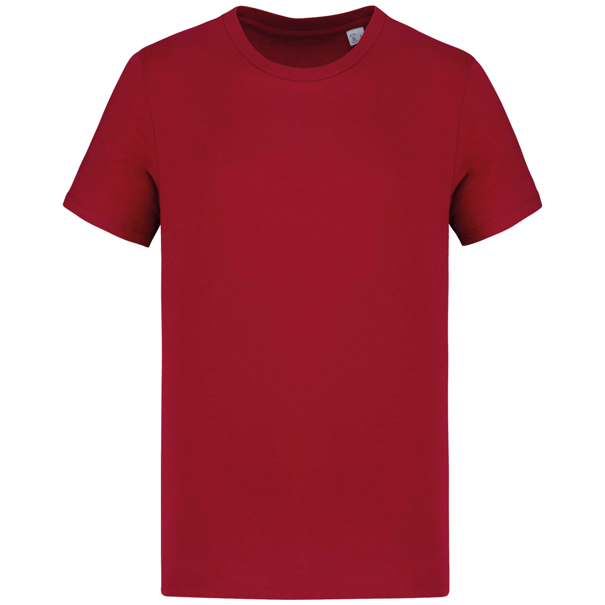 T-Shirt Manches Courtes Unisexe Bio | 100 % Coton Bio | Impression Et Broderie Hibiscus Red