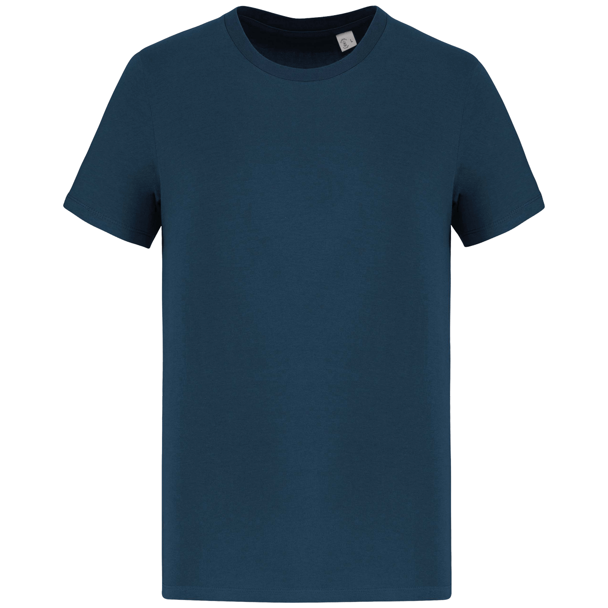 T-Shirt Manches Courtes Unisexe Bio | 100 % Coton Bio | Impression Et Broderie Peacock Blue
