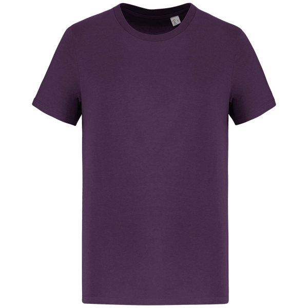 T-Shirt Manches Courtes Unisexe Bio | 100 % Coton Bio | Impression Et Broderie Deep Plum