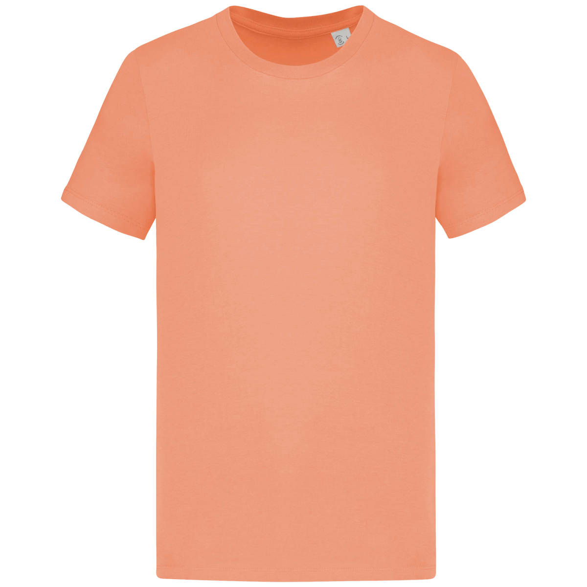 T-Shirt Manches Courtes Unisexe Bio | 100 % Coton Bio | Impression Et Broderie Apricot