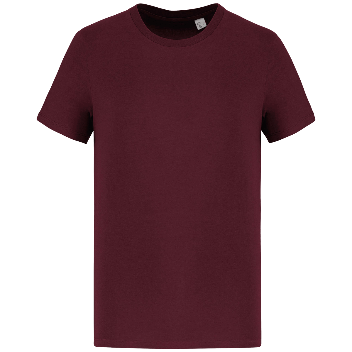 T-Shirt Manches Courtes Unisexe Bio | 100 % Coton Bio | Impression Et Broderie Dark Cherry
