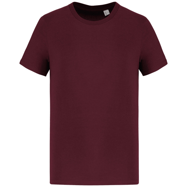 T-Shirt Manches Courtes Unisexe Bio | 100 % Coton Bio | Impression Et Broderie Dark Cherry