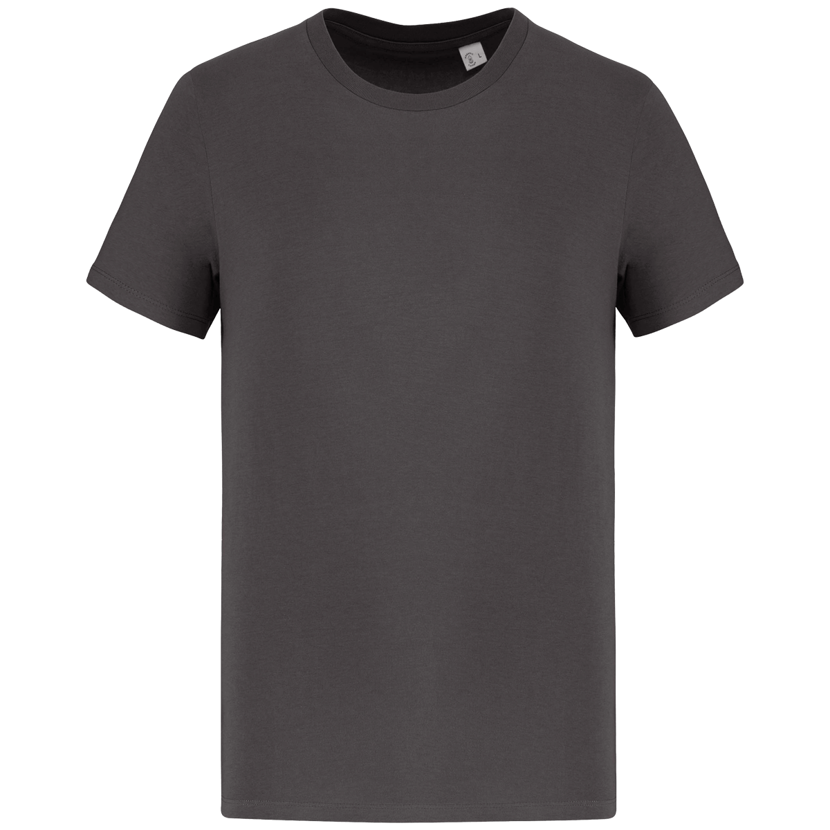 T-Shirt Manches Courtes Unisexe Bio | 100 % Coton Bio | Impression Et Broderie Iron Grey