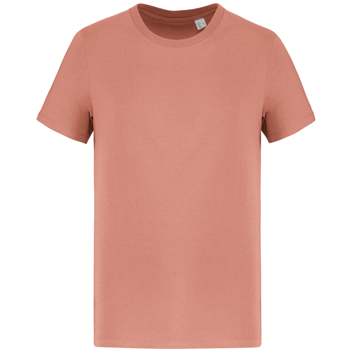 T-Shirt Manches Courtes Unisexe Bio | 100 % Coton Bio | Impression Et Broderie Peach