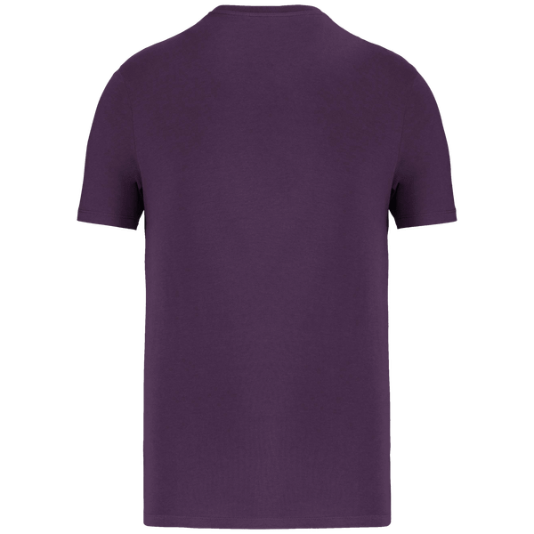 T shirt manches courtes unisexe bio dos Deep Plum