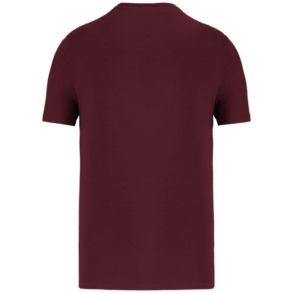 T shirt manches courtes unisexe bio dos Dark Cherry