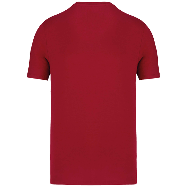 T shirt manches courtes unisexe bio dos Hibiscus Red