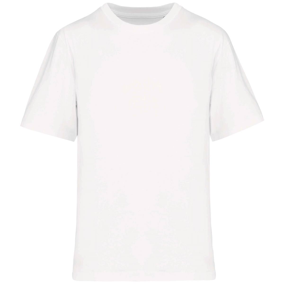 T-Shirt Oversize Homme Bio | En Coton Bio Et Recyclé | Personnalise En Impression Et Broderie White