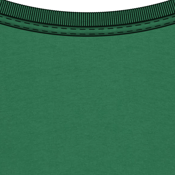 T shirt oversize homme col Green field