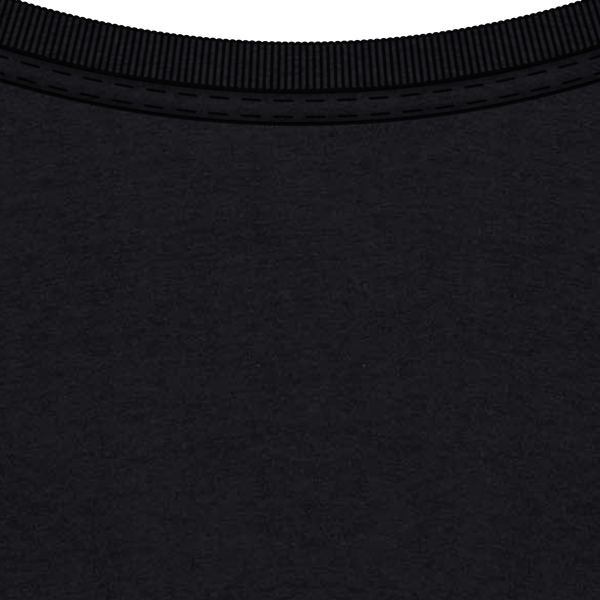 T shirt oversize homme col Black