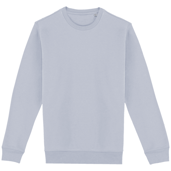 Umweltfreundlicher Unisex-Rundhals-Sweatshirt | Bio-Baumwolle Und Recyceltes Polyester | Stickerei Und Druck Aquamarine