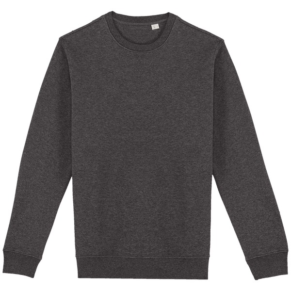 Umweltfreundlicher Unisex-Rundhals-Sweatshirt | Bio-Baumwolle Und Recyceltes Polyester | Stickerei Und Druck Volcano Grey Heather