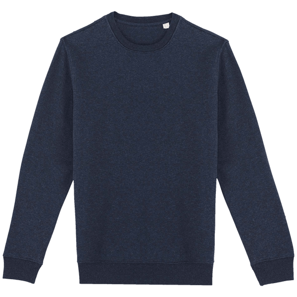 Sweat col rond unisexe face Navy Blue Heather