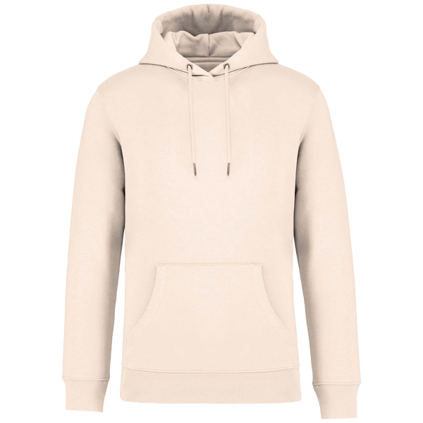 Sweat-Shirt Capuche Unisexe Bio | Coton Biologique Et Polyester Recyclé | Impression Et Broderie Ivory