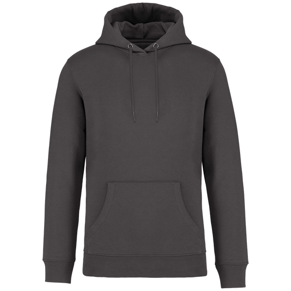 Sweat-Shirt Capuche Unisexe Bio | Coton Biologique Et Polyester Recyclé | Impression Et Broderie Iron Grey