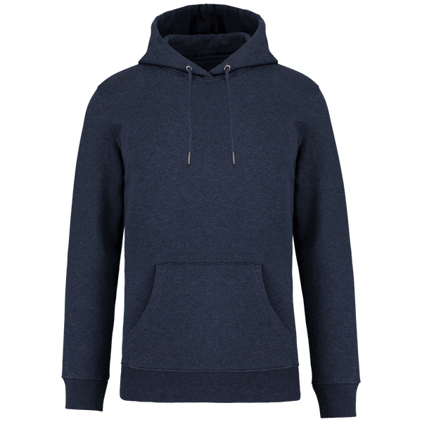 Sweat-Shirt Capuche Unisexe Bio | Coton Biologique Et Polyester Recyclé | Impression Et Broderie Navy Blue Heather