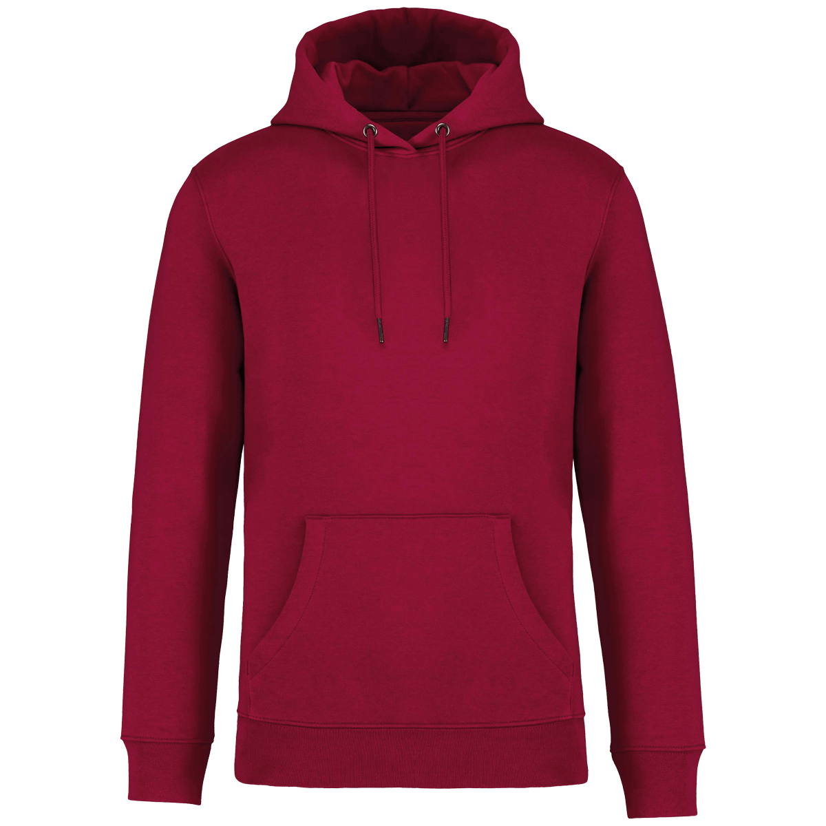 Sweat-Shirt Capuche Unisexe Bio | Coton Biologique Et Polyester Recyclé | Impression Et Broderie Hibiscus Red