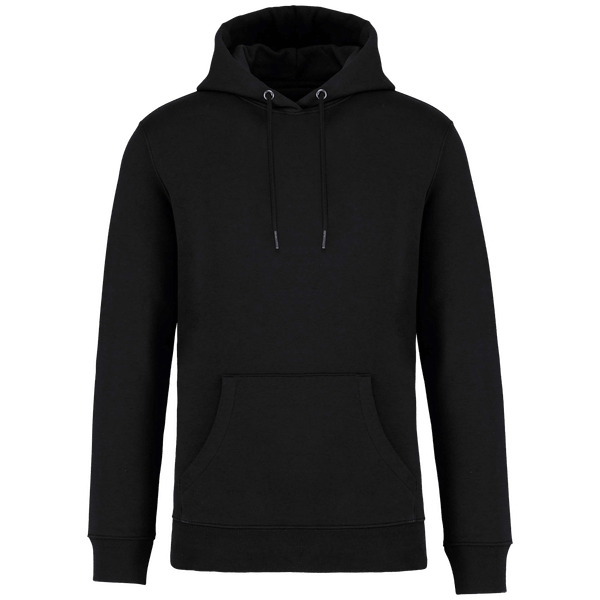 Sweat-Shirt Capuche Unisexe Bio | Coton Biologique Et Polyester Recyclé | Impression Et Broderie Black